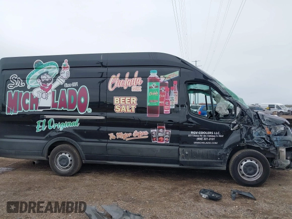 2023 Ford Transit Cargo with VIN 1FTBR3XG9PKA31930, listed as a IAAI auction lot 41397621 with 62,874 mi miles and . Bid and sale history available at DreamBid. Image 14.