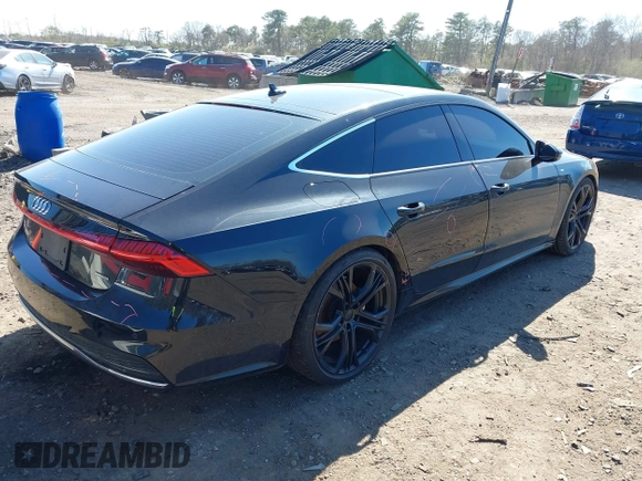2019 Audi A7 Prestige with VIN WAUV2AF27KN028931, listed as a IAAI auction lot 42042526 with 50,581 mi miles and . Bid and sale history available at DreamBid. Image 4.