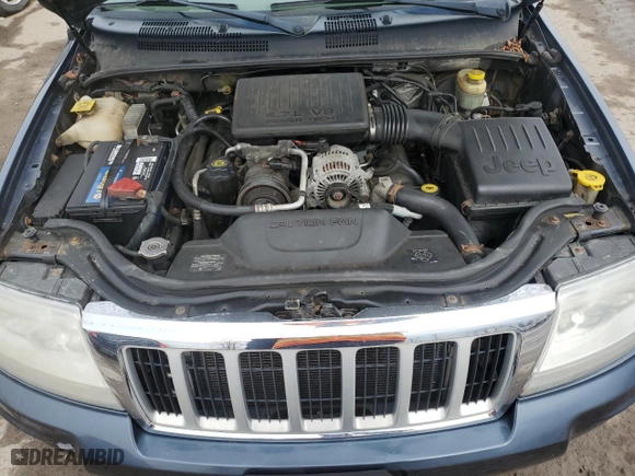 2004 Jeep Grand Cherokee Limited with VIN 1J4GW58N64C322456, listed as a Copart auction lot 49874025 with 137,970 mi miles and Salvage Title. Bid and sale history available at carsss.com. Image 12.