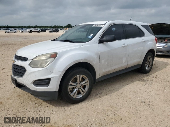2017 Chevrolet Equinox LS with VIN 2GNALBEK2H1534688, listed as a Copart auction lot 54545965 with 111,503 mi miles and Salvage Title. Bid and sale history available at DreamBid. Image 1.
