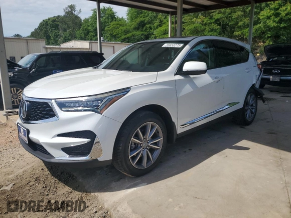 2021 Acura RDX Technology with VIN 5J8TC1H56ML009947, listed as a Copart auction lot 55653275 with 55,533 mi miles and Salvage title. Bid and sale history available at DreamBid. Image 1.