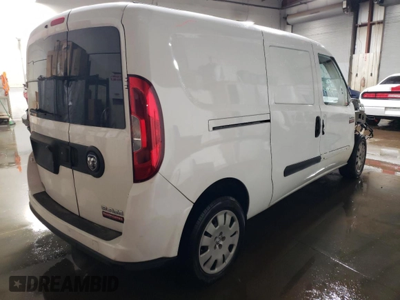 2017 Ram ProMaster City Cargo Tradesman SLT with VIN ZFBERFBB4H6E77185, listed as a Copart auction lot 37793674 with 87,290 mi miles and Salvage Title. Bid and sale history available at DreamBid. Image 3.