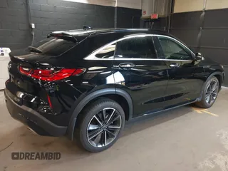 2024 Infiniti QX55 Luxe with VIN 3PCAJ5JRXRF105669, listed as a IAAI auction lot 42155781 with 17,556 mi miles and . Bid and sale history available at DreamBid. Image 4.