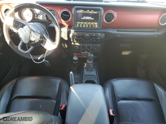2021 Jeep Gladiator Rubicon with VIN 1C6JJTBM4ML594204, listed as a Copart auction lot 83998224 with 25,852 mi miles and Salvage Title. Bid and sale history available at carsss.com. Image 8.
