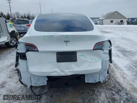 2023 Tesla Model Y Long Range with VIN 7SAYGAEE8PF706706, listed as a IAAI auction lot 41297340 with 24,428 mi miles and . Bid and sale history available at DreamBid. Image 17.