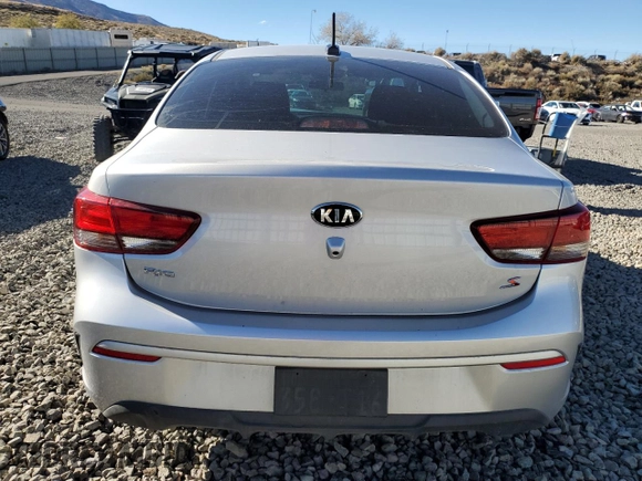 2021 Kia Rio LX with VIN 3KPA24AD0ME422550, listed as a Copart auction lot 77403554 with 12,158 mi miles and Salvage Title. Bid and sale history available at carsss.com. Image 6.