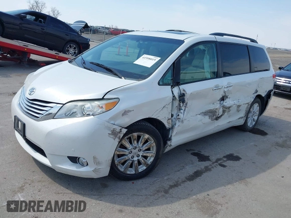 2011 Toyota Sienna XLE with VIN 5TDDK3DC6BS010355, listed as a IAAI auction lot 41998019 with 257,558 mi miles and . Bid and sale history available at DreamBid. Image 18.