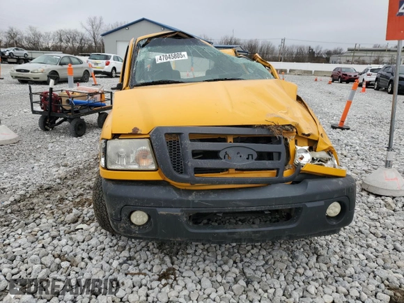 2008 Ford Ranger XL with VIN 1FTYR10U58PA89505, listed as a Copart auction lot 47045805 with Not provided miles and Salvage title. Bid and sale history available at DreamBid. Image 5.