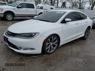 2015 Chrysler 200 C with VIN 1C3CCCCG9FN509616, listed as a Copart auction lot 51750365 with 55,874 mi miles and Salvage Title. Bid and sale history available at carsss.com. Image 1.