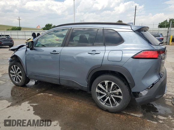 2023 Toyota Corolla Cross XLE with VIN 7MUDAAAG8PV055275, listed as a Copart auction lot 62363375 with 26,106 mi miles and Salvage title. Bid and sale history available at DreamBid. Image 2.
