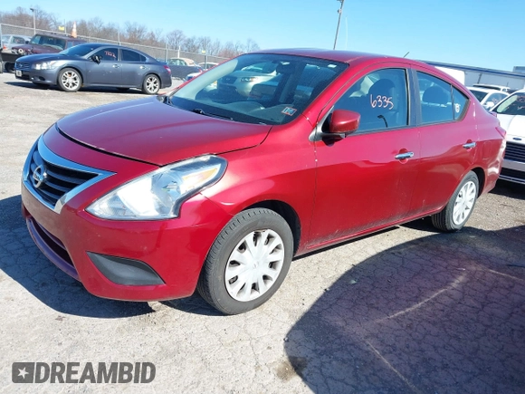 2016 Nissan Versa SV with VIN 3N1CN7AP3GL844214, listed as a IAAI auction lot 41826335 with 165,882 mi miles and . Bid and sale history available at carsss.com. Image 2.