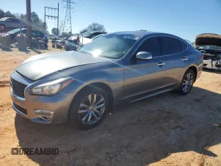 2016 Infiniti Q70 with VIN JN1BY1ARXGM270749, listed as a Copart auction lot 46350585 with 99,981 mi miles and Salvage Title. Bid and sale history available at carsss.com. Image 1.