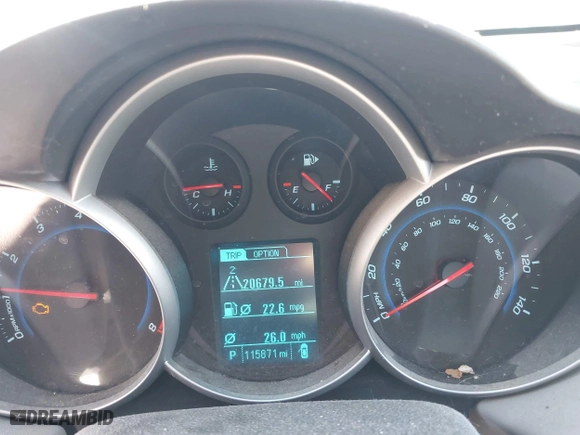 2013 Chevrolet Cruze LS with VIN 1G1PA5SHXD7255286, listed as a IAAI auction lot 41717475 with 115,871 mi miles. Bid and sale history available at carsss.com. Image 7.