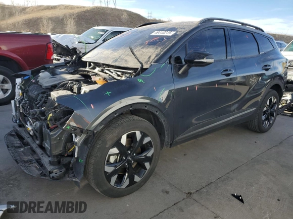 2024 Kia Sportage X-Line with VIN 5XYK6CDF7RG175604, listed as a Copart auction lot 49410215 with 61,740 mi miles and Salvage Title. Bid and sale history available at carsss.com. Image 1.