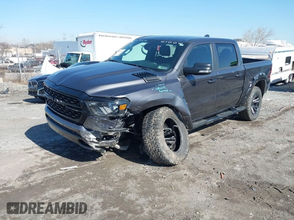2022 Ram 1500 Big Horn with VIN 1C6SRFFTXNN236241, listed as a IAAI auction lot 41815333 with 37,813 mi miles. Bid and sale history available at carsss.com. Image 17.