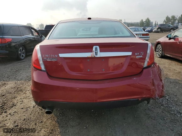 2009 Lincoln MKS with VIN 1LNHM94R19G601597, listed as a Copart auction lot 64454184 with 155,414 mi miles and Salvage Title. Bid and sale history available at carsss.com. Image 6.
