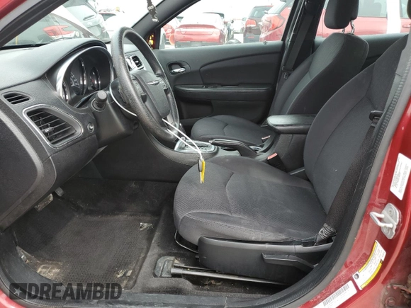2013 Chrysler 200 LX with VIN 1C3CCBAB7DN686759, listed as a Copart auction lot 51179425 with 144,238 mi miles and Salvage Title. Bid and sale history available at carsss.com. Image 7.