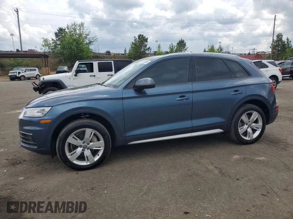 2018 Audi Q5 Premium with VIN WA1ANAFY2J2014703, listed as a Copart auction lot 54537065 with 119,549 mi miles and Clean Title. Bid and sale history available at carsss.com. Image 1.