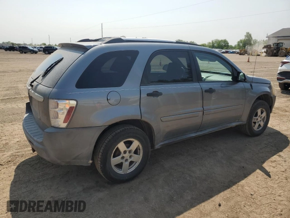 2005 Chevrolet Equinox LS z VIN 2CNDL13F856148163, wystawiony jako Copart lot #59356895 z przebiegiem 134 466 mil mil oraz Czysty tytuł • Clean title. Historia ofert i sprzedaży dostępna na DreamBid. Obrazek 3.