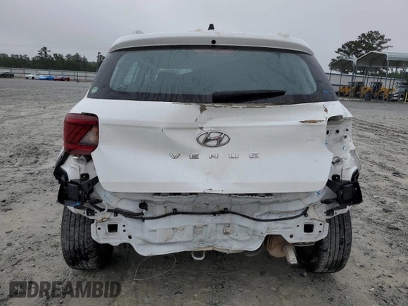 2021 Hyundai Venue SEL with VIN KMHRC8A32MU085231, listed as a Copart auction lot 58205545 with 41,105 mi miles and Salvage title. Bid and sale history available at DreamBid. Image 6.