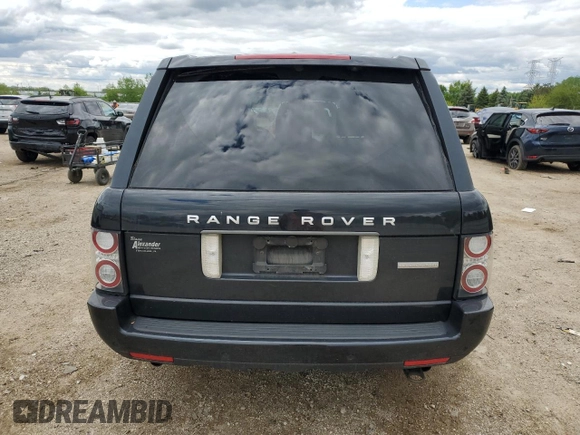 2011 Land Rover Range Rover SC with VIN SALMF1E4XBA357855, listed as a Copart auction lot 57708415 with 133,425 mi miles and Salvage title. Bid and sale history available at DreamBid. Image 6.