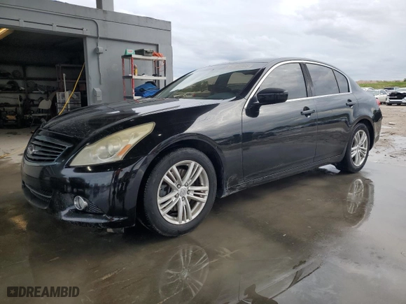2011 Infiniti G25 Sedan Journey with VIN JN1DV6AP1BM603295, listed as a Copart auction lot 42162905 with 186,888 mi miles and Salvage Title. Bid and sale history available at carsss.com. Image 1.