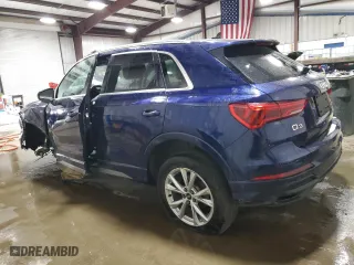 2021 Audi Q3 S line Premium with VIN WA1DECF33M1050472, listed as a Copart auction lot 50397795 with 28,876 mi miles and Salvage Title. Bid and sale history available at carsss.com. Image 2.