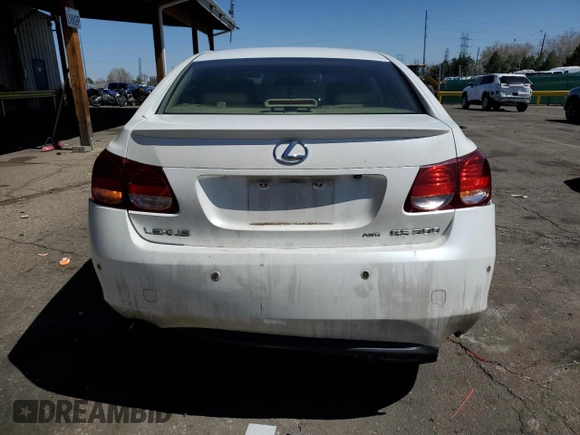 2006 Lexus GS 300 with VIN JTHCH96S360010600, listed as a Copart auction lot 52204375 with 154,920 mi miles and Salvage Title. Bid and sale history available at carsss.com. Image 6.