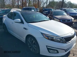 2014 Kia Optima SX Turbo with VIN 5XXGR4A69EG349422, listed as a IAAI auction lot 41538444 with 93,592 mi miles and . Bid and sale history available at DreamBid. Image 1.