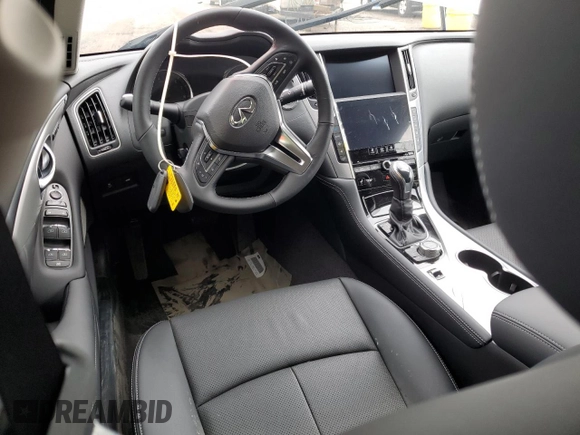 2024 Infiniti Q50 Luxe with VIN JN1EV7BR6RM631310, listed as a Copart auction lot 72183604 with Not Provided miles and Non Repairable. Bid and sale history available at DreamBid. Image 8.