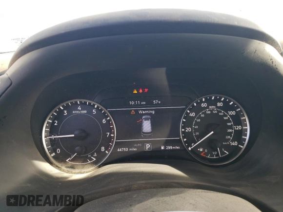 2022 Nissan Armada SV with VIN JN8AY2AD7N9675037, listed as a Copart auction lot 83914134 with 44,753 mi miles and Salvage Title. Bid and sale history available at carsss.com. Image 9.