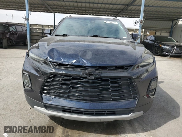 2021 Chevrolet Blazer LT with VIN 3GNKBDR40MS539126, listed as a Copart auction lot 76137134 with 87,550 mi miles and Salvage title. Bid and sale history available at DreamBid. Image 5.