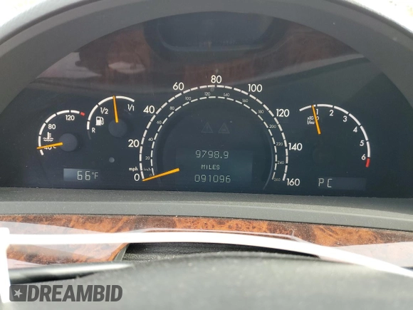 2003 Mercedes-Benz S-Class 5.0L with VIN WDBNG75J03A335168, listed as a Copart auction lot 84562614 with 91,096 mi miles and Salvage Title. Bid and sale history available at carsss.com. Image 9.