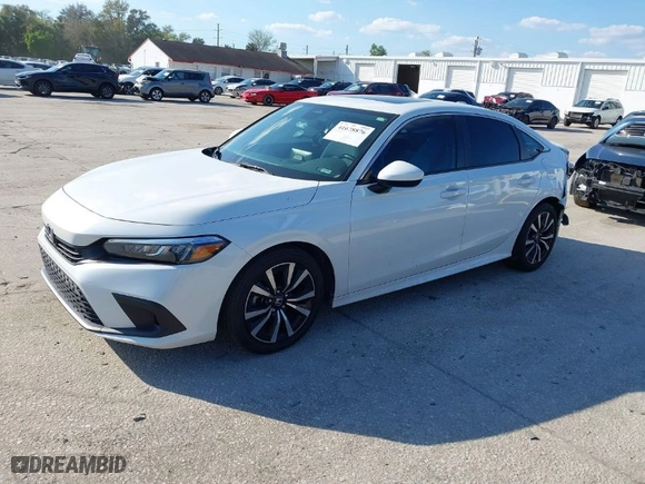 2022 Honda Civic Sedan EX with VIN 2HGFE1F7XNH319738, listed as a IAAI auction lot 41678876 with 37,974 mi miles. Bid and sale history available at carsss.com. Image 2.