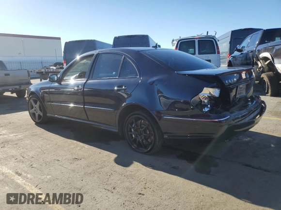 2007 Mercedes-Benz E 63 AMG with VIN WDBUF77X67B008192, listed as a Copart auction lot 82449274 with 125,126 mi miles and Salvage Title. Bid and sale history available at carsss.com. Image 2.