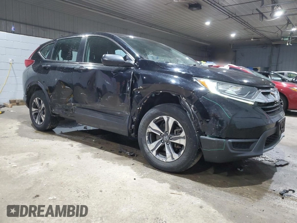 2017 Honda CR-V LX with VIN 2HKRW6H38HH214935, listed as a Copart auction lot 46219595 with 38,744 mi miles and Salvage Title. Bid and sale history available at carsss.com. Image 4.
