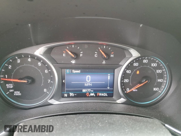 2022 Chevrolet Equinox LT with VIN 3GNAXKEV5NL182666, listed as a Copart auction lot 45246295 with 66,177 mi miles and Salvage Title. Bid and sale history available at DreamBid. Image 9.