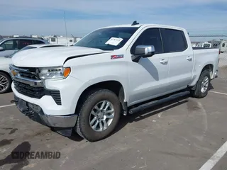2023 Chevrolet Silverado 1500 LT with VIN 2GCUDDEDXP1140242, listed as a IAAI auction lot 41707375 with 92,900 mi miles. Bid and sale history available at carsss.com. Image 2.