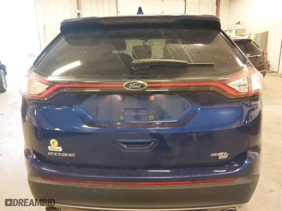2015 Ford Edge SEL with VIN 2FMTK4J82FBB72262, listed as a IAAI auction lot 41817779 with 83,380 mi miles. Bid and sale history available at carsss.com. Image 16.