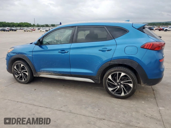 2019 Hyundai Tucson Sport z VIN KM8J33AL5KU861199, wystawiony jako Copart lot #55126555 z przebiegiem 75 432 mil mil oraz Szkoda całkowita • Salvage title. Historia ofert i sprzedaży dostępna na DreamBid. Obrazek 2.