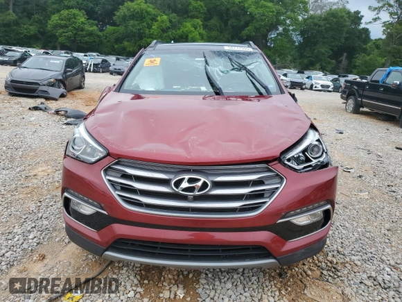 2017 Hyundai Santa Fe 2.4L with VIN 5XYZU3LB2HG399557, listed as a Copart auction lot 58777505 with 69,428 mi miles and Salvage title. Bid and sale history available at DreamBid. Image 5.