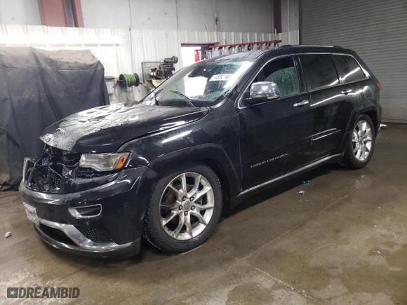 2014 Jeep Grand Cherokee Summit with VIN 1C4RJFJG7EC308856, listed as a Copart auction lot 45521845 with 0 mi miles and Salvage Title. Bid and sale history available at carsss.com. Image 1.