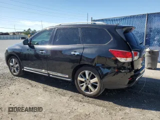 2015 Nissan Pathfinder S with VIN 5N1AR2MN8FC699733, listed as a Copart auction lot 53211155 with 99,153 mi miles and Salvage Title. Bid and sale history available at carsss.com. Image 2.