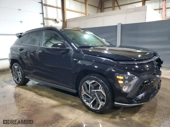 2024 Hyundai Kona N Line with VIN KM8HACA36RU087236, listed as a Copart auction lot 50409345 with 33,288 mi miles and Clean Title. Bid and sale history available at carsss.com. Image 4.