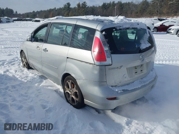 2008 Mazda 5 Grand Touring z VIN JM1CR29L080317641, wystawiony jako IAAI lot #41479115 z przebiegiem 210 431 mil mil oraz . Historia ofert i sprzedaży dostępna na DreamBid. Obrazek 3.