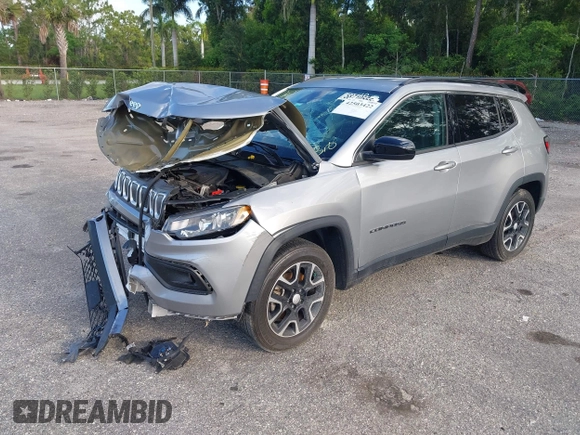 2022 Jeep Compass Latitude with VIN 3C4NJCBB8NT138706, listed as a IAAI auction lot 42503422 with 52,131 mi miles and . Bid and sale history available at DreamBid. Image 18.
