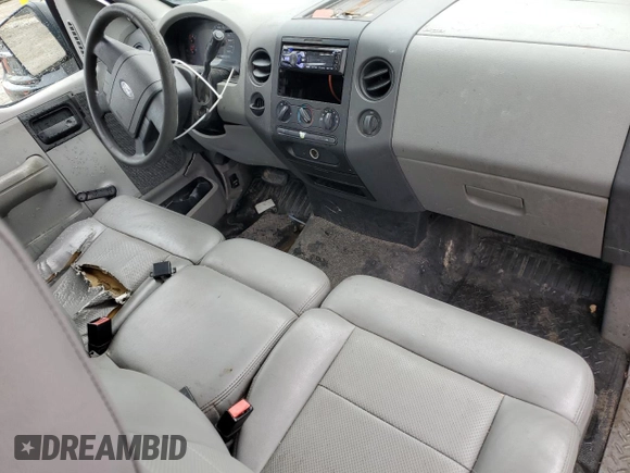 2005 Ford F-150 XL with VIN 1FTRF12W65NB56941, listed as a Copart auction lot 52200065 with 164,464 mi miles and Salvage title. Bid and sale history available at DreamBid. Image 8.