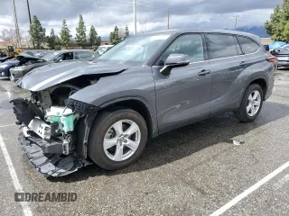 2020 Toyota Highlander LE with VIN 5TDZZRAH7LS009964, listed as a Copart auction lot 48041695 with 46,378 mi miles and Salvage title. Bid and sale history available at DreamBid. Image 1.
