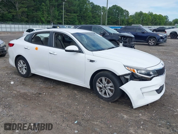 2016 Kia Optima LX with VIN 5XXGT4L31GG065368, listed as a IAAI auction lot 42600407 with 92,934 mi miles and . Bid and sale history available at DreamBid. Image 1.