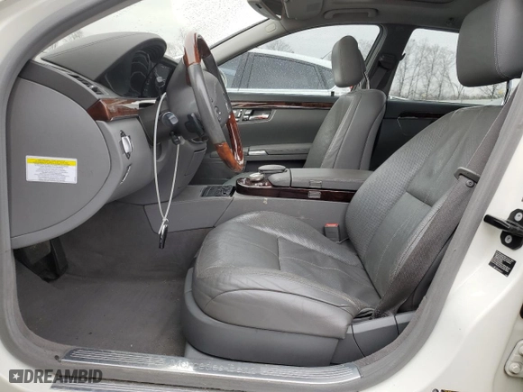 2009 Mercedes-Benz S-Class 5.5L V8 with VIN WDDNG71X59A245895, listed as a Copart auction lot 44046305 with 126,026 mi miles and Salvage Title. Bid and sale history available at carsss.com. Image 7.
